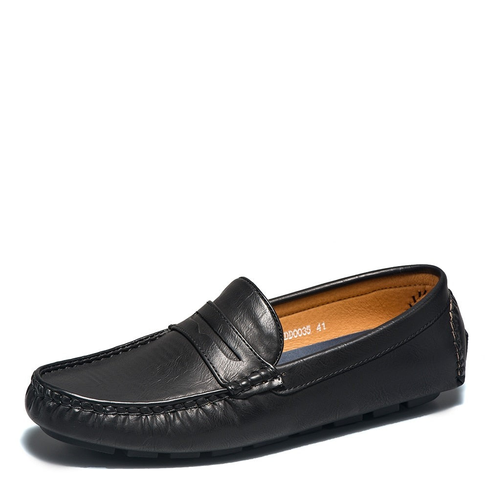 Mocassim Couro Genuíno Antiderrapante Masculino