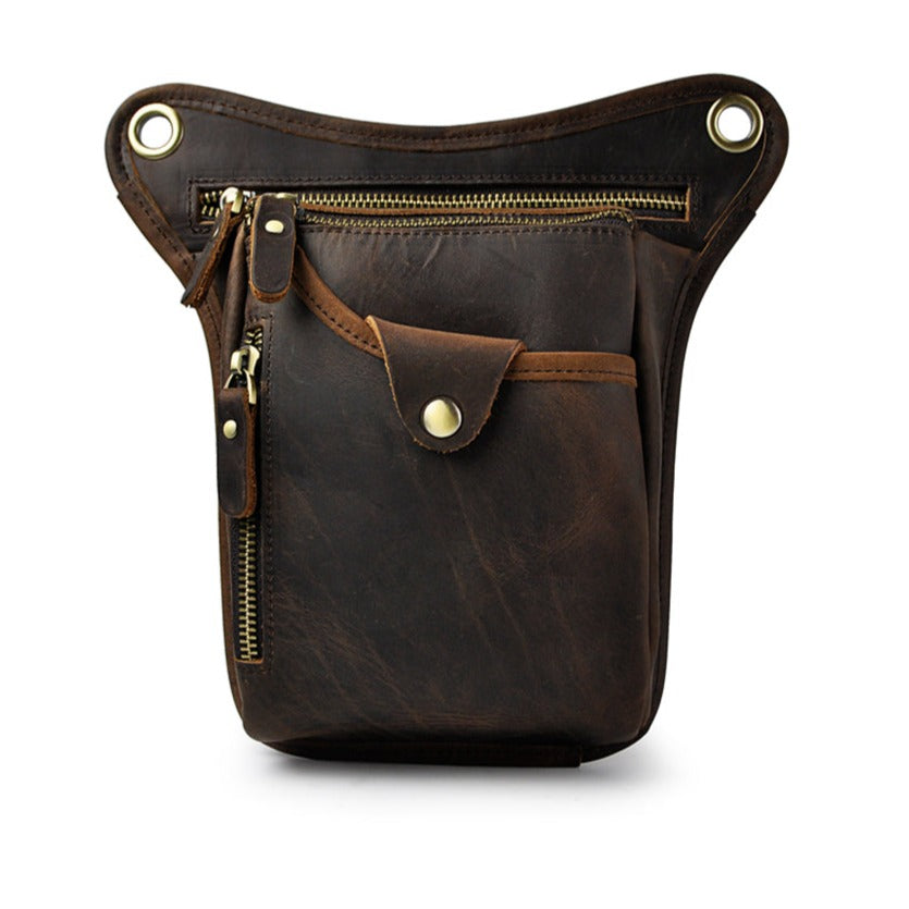 Bolsa Masculina de Cintura Couro Genuíno