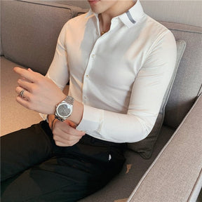 Camisa Social Masculina Listrada