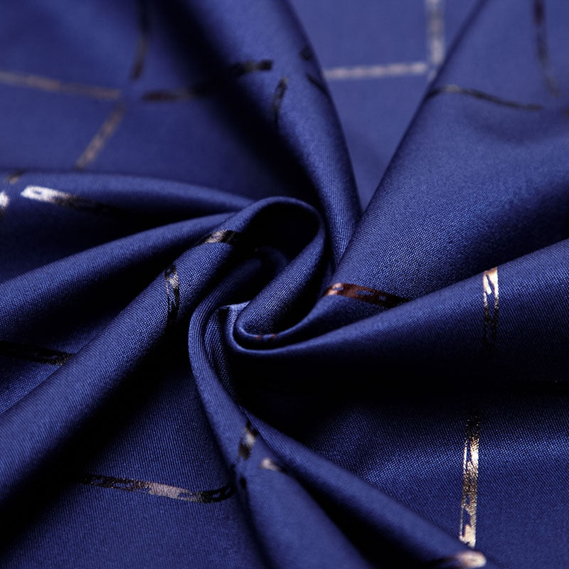 Camisa Masculina de Seda Manga Longa Xadrez Soul